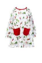 Load image into Gallery viewer, Wonderland Long Sleeve A-line Dress