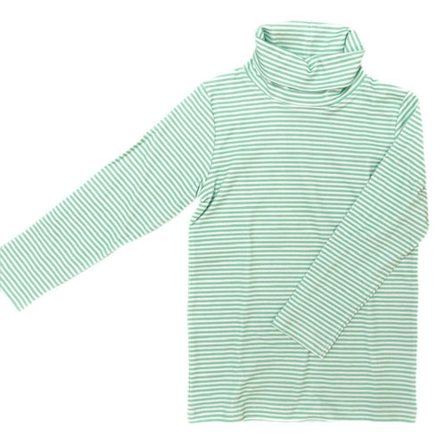 Tripp Turtleneck - Kelly Green Stripe