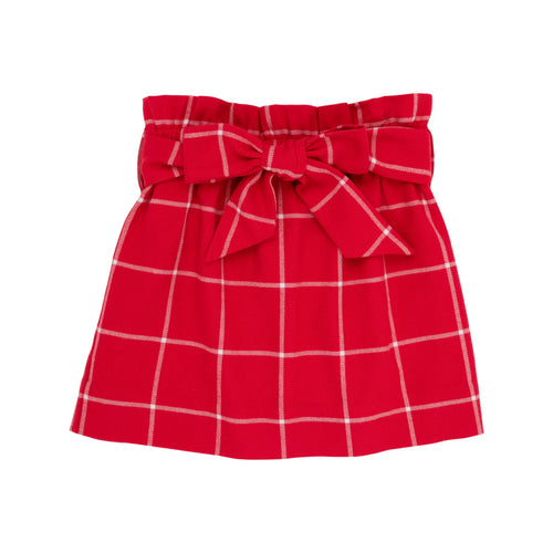 Beasley Bow Skirt - Woodland Avenue Windowpane