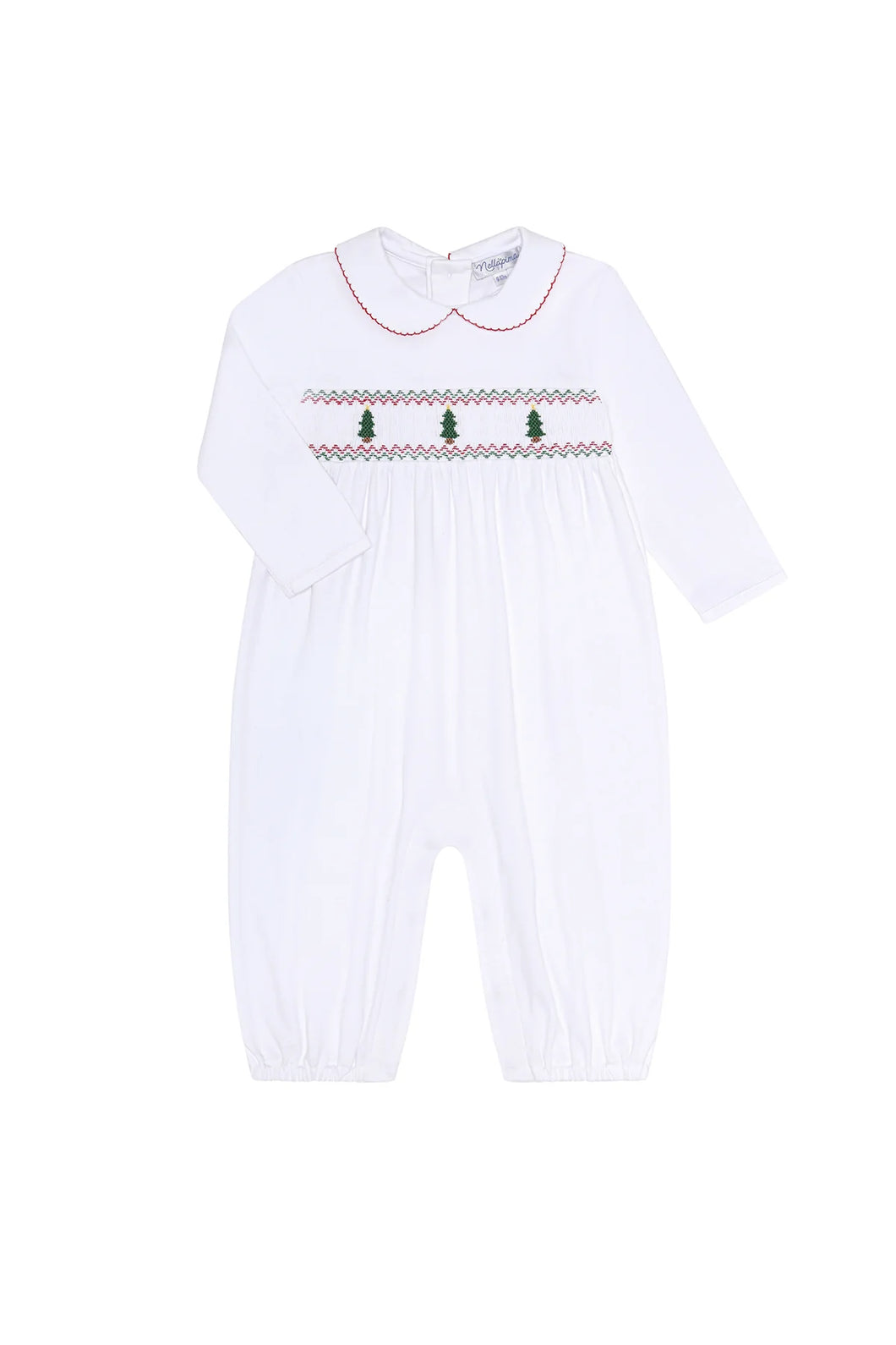 Christmas Tree Smocked Romper