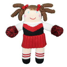 Load image into Gallery viewer, Cheerleader Knit Doll - Red/Black