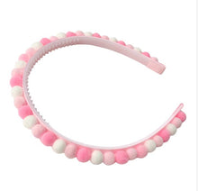 Load image into Gallery viewer, Pink Party Pom Pom Headband