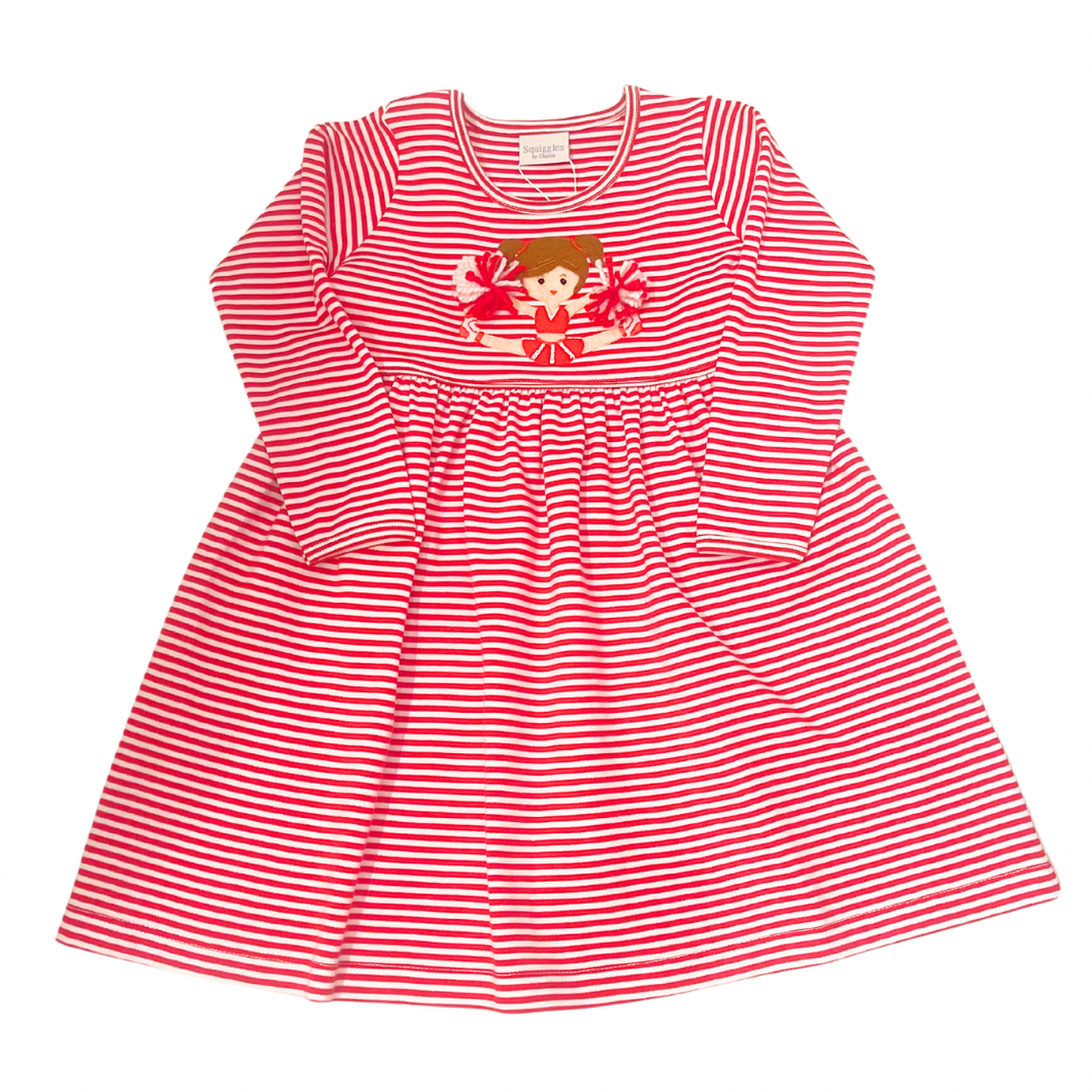 Popover Cheerleader Dress - Red/White