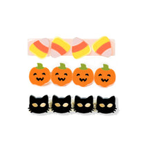 Load image into Gallery viewer, Cat Candy Corn &amp; Pumpkin Alligator Clips