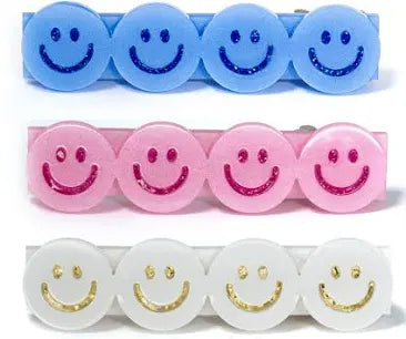 Happy Faces Alligator Clips