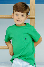 Load image into Gallery viewer, Carter Crewneck - Kiawah Kelly Green with Nantucket Navy Stork