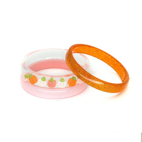 Multi Pumpkin Orange/Cream Bracelet Set