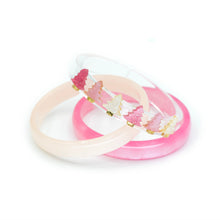 Load image into Gallery viewer, Christmas Tree Pink Pearlized Bangles