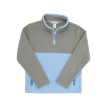 Load image into Gallery viewer, Hayword Half Zip (Fleece) - Grantley Gray with Beale Street Blue