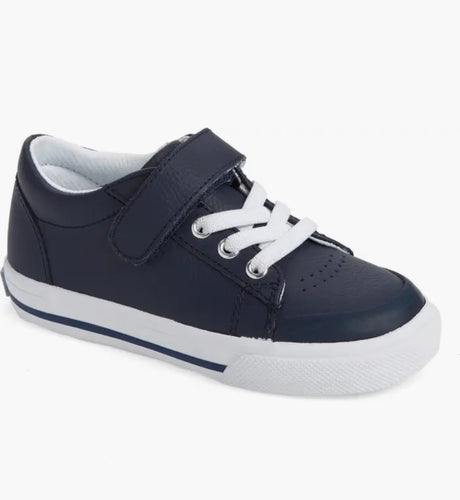 Reese - Navy Leather