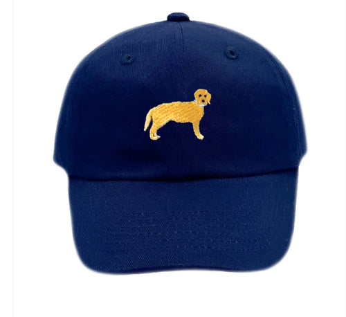 Dog Baseball Hat on Navy