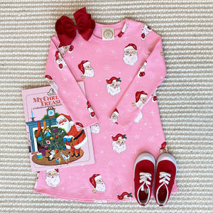 Long Sleeve Polly Play Dress - Dear Santa