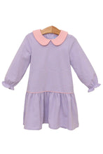 Load image into Gallery viewer, Katherine Dress - Lavender Stripe/Light Pink