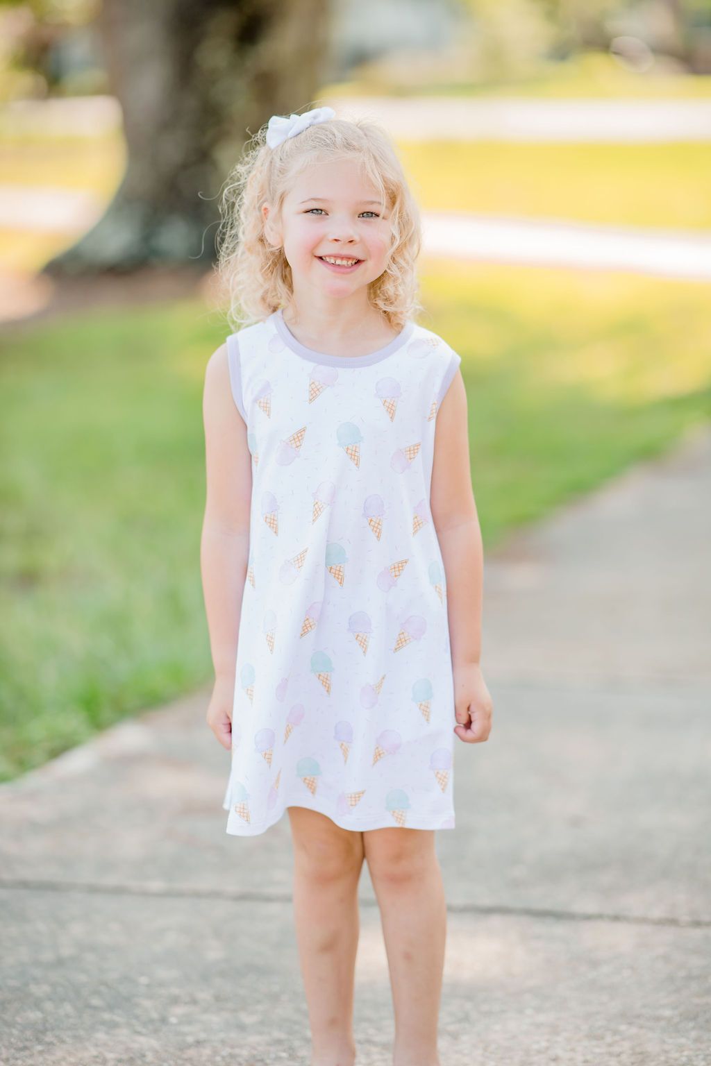 Madison Sleeveless Dress - Ice Cream