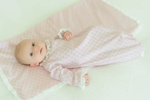 Ruffle Blanket - Scalloped in Pink