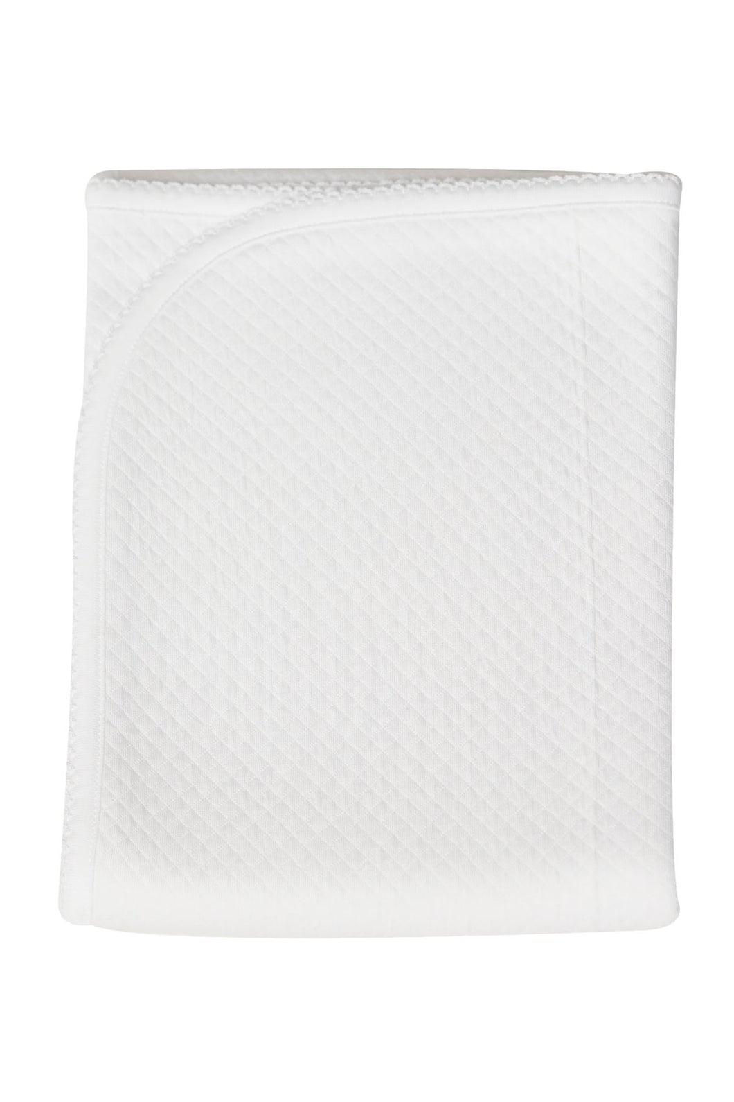 Milano Baby Blanket - White Picot Trim