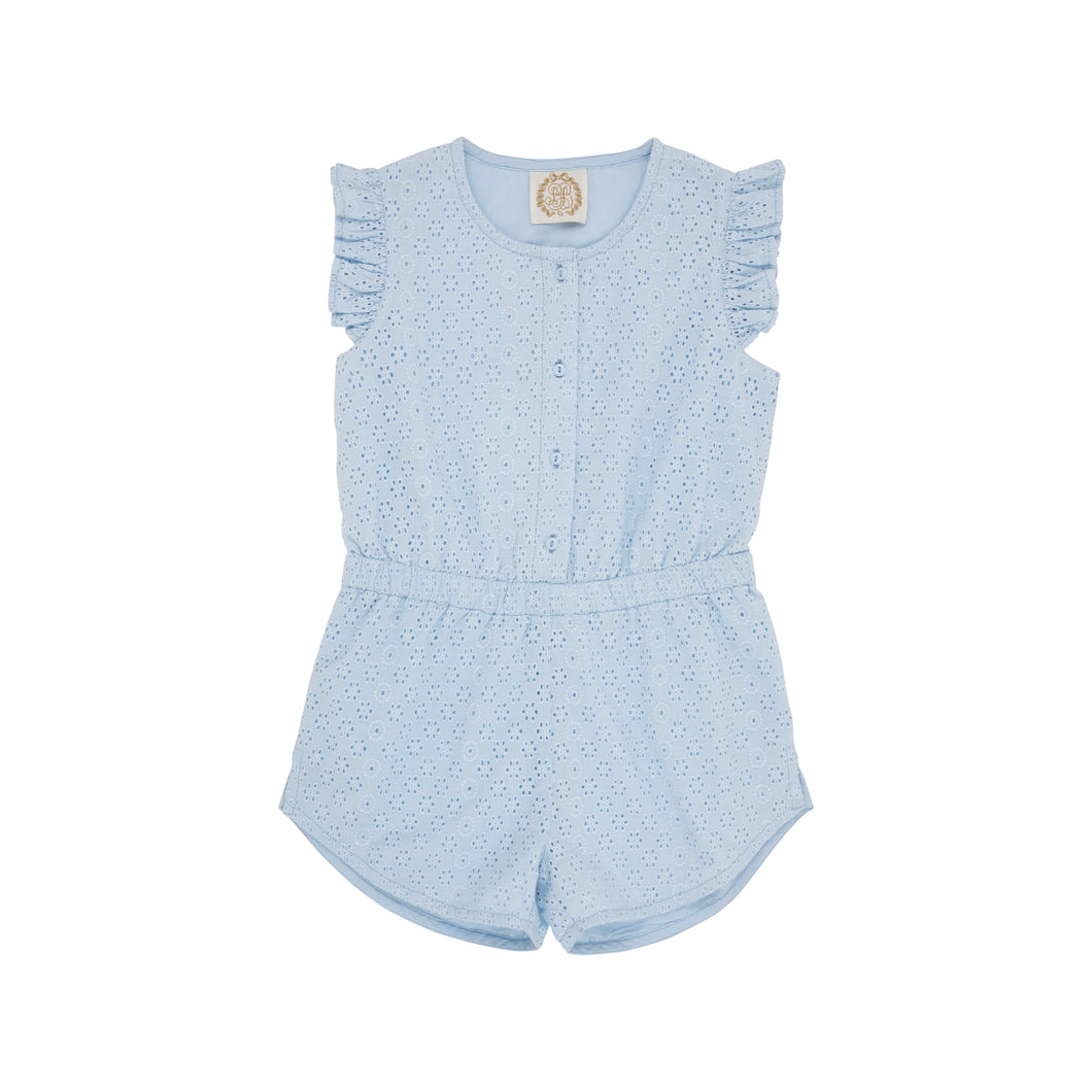 Marion Rose Romper - Buckhead Blue Eyelet