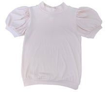 Load image into Gallery viewer, Puff Sleeve Ribbed Short Sleeve Top - Pink