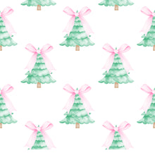 Load image into Gallery viewer, Rosie Knit Play Dress - Pink Christmas Tree