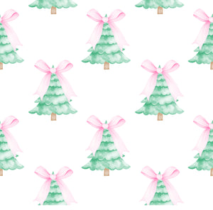 Rosie Knit Play Dress - Pink Christmas Tree