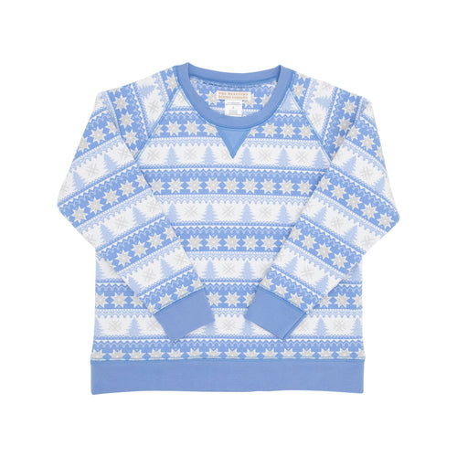 Smitty Sweatshirt Fairisle Flurries (Blue)