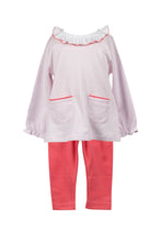 Load image into Gallery viewer, Long Sleeve Tunic Set - Light Pink Stripe