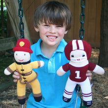Load image into Gallery viewer, Frank the Fireman Knit Doll