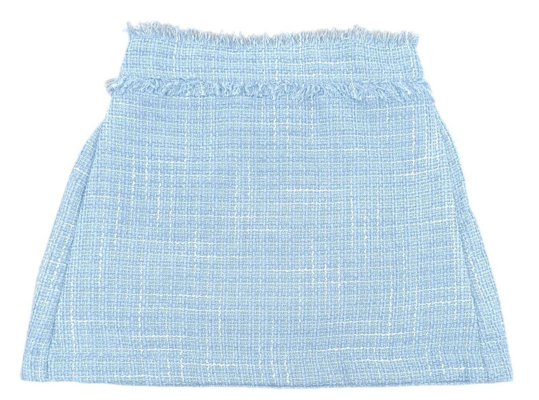 Blue Tweed Skirt