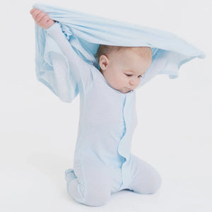 Modal Swaddle Blanket - Pin Dot Blue