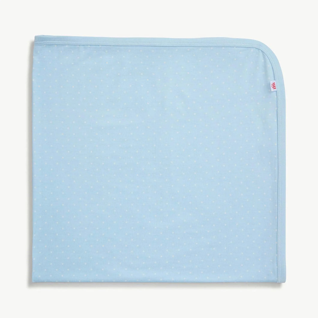 Modal Swaddle Blanket - Pin Dot Blue