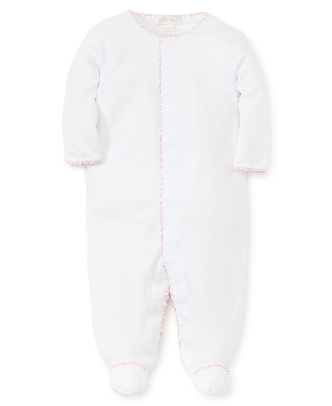 New Premier Basics Footie - White/Pink