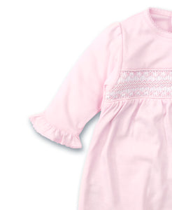 Sack with Hand Smocking - Pink